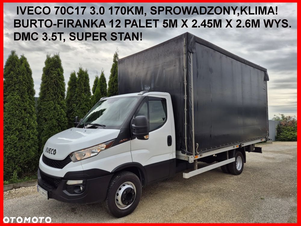 Iveco 70C17 3.0 170KM Skrzyniowy, Burtofiranka 12 palet - 1