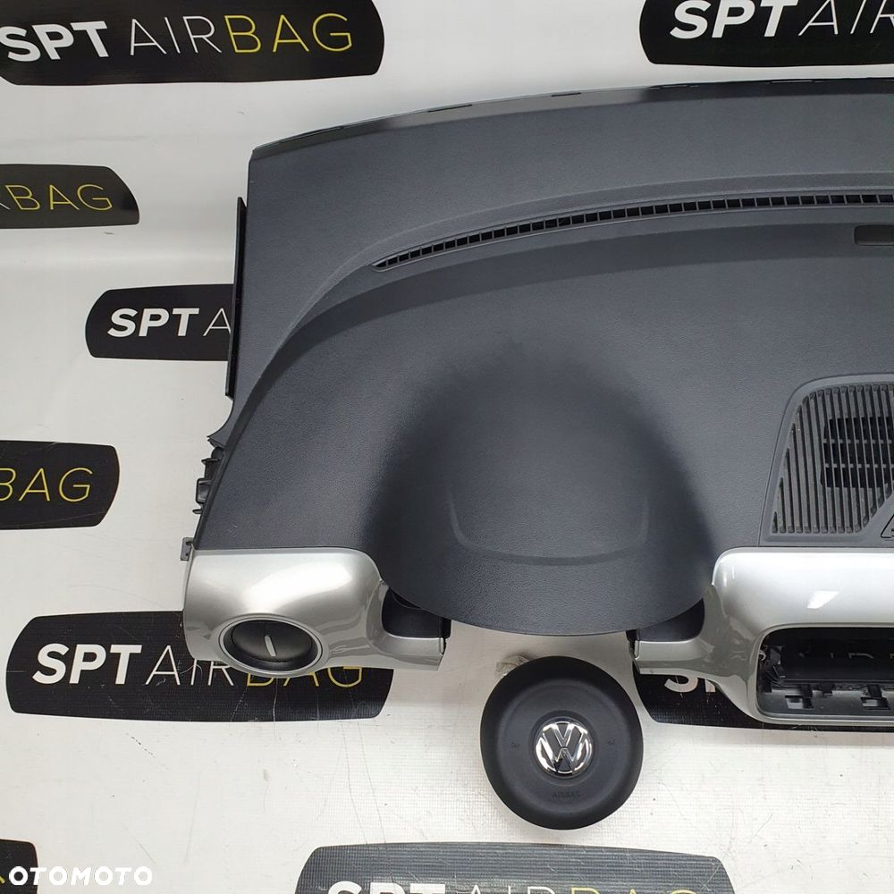 VW UP! UP DESKA ROZDZIELCZA KONSOLA KOKPIT PULPIT PODUSZKI AIRBAG AIR BAG PASY KIT SET - 2