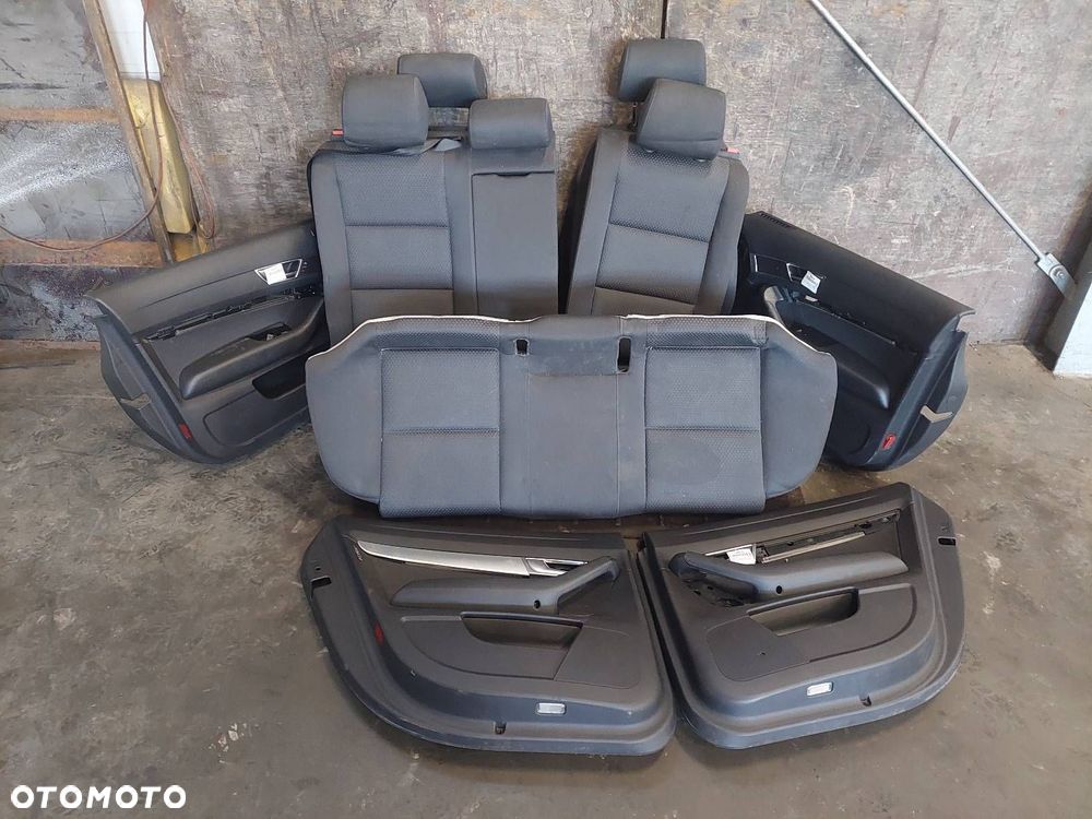 KOMPLET FOTELI LEWY PRAWY PRZÓD + KANAPA TYŁ + BOCZKI AUDI A6 C6 - 1