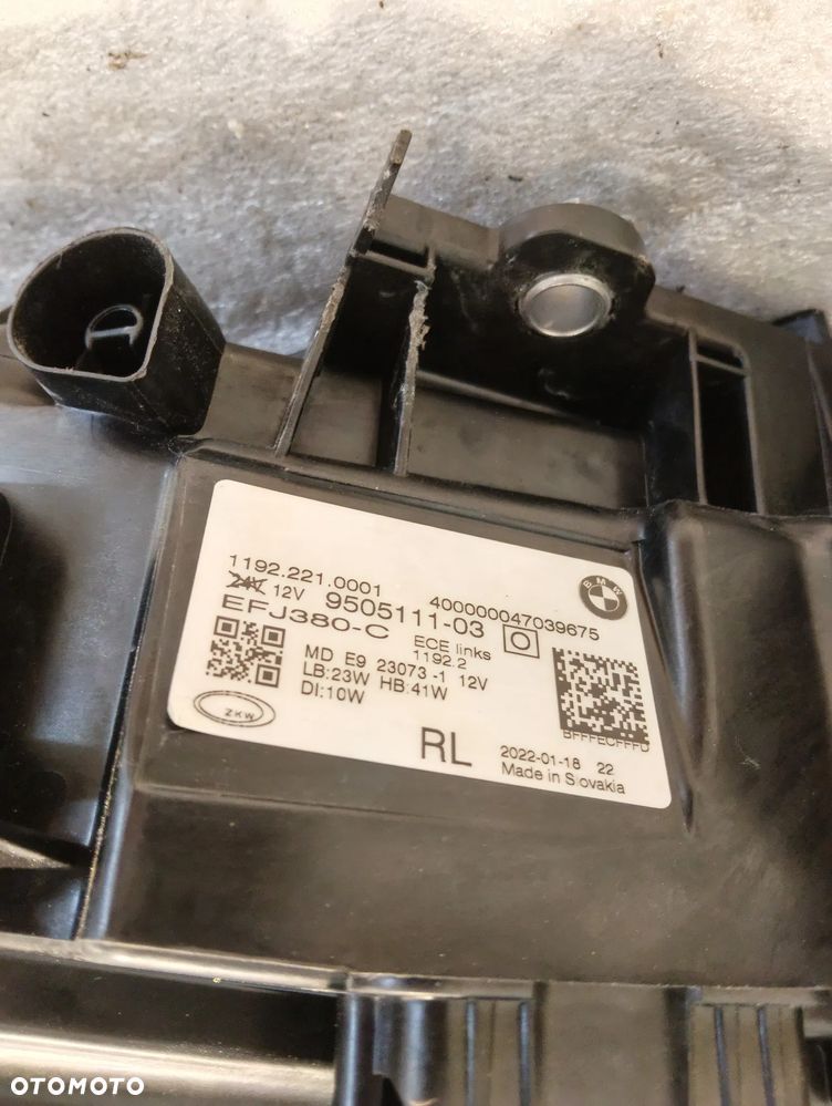 BMW 4 G22 FULL LED SHADOW UK PRZÓD STRONA LEWA LAMPA PRZEDNIA 9505111 - 7