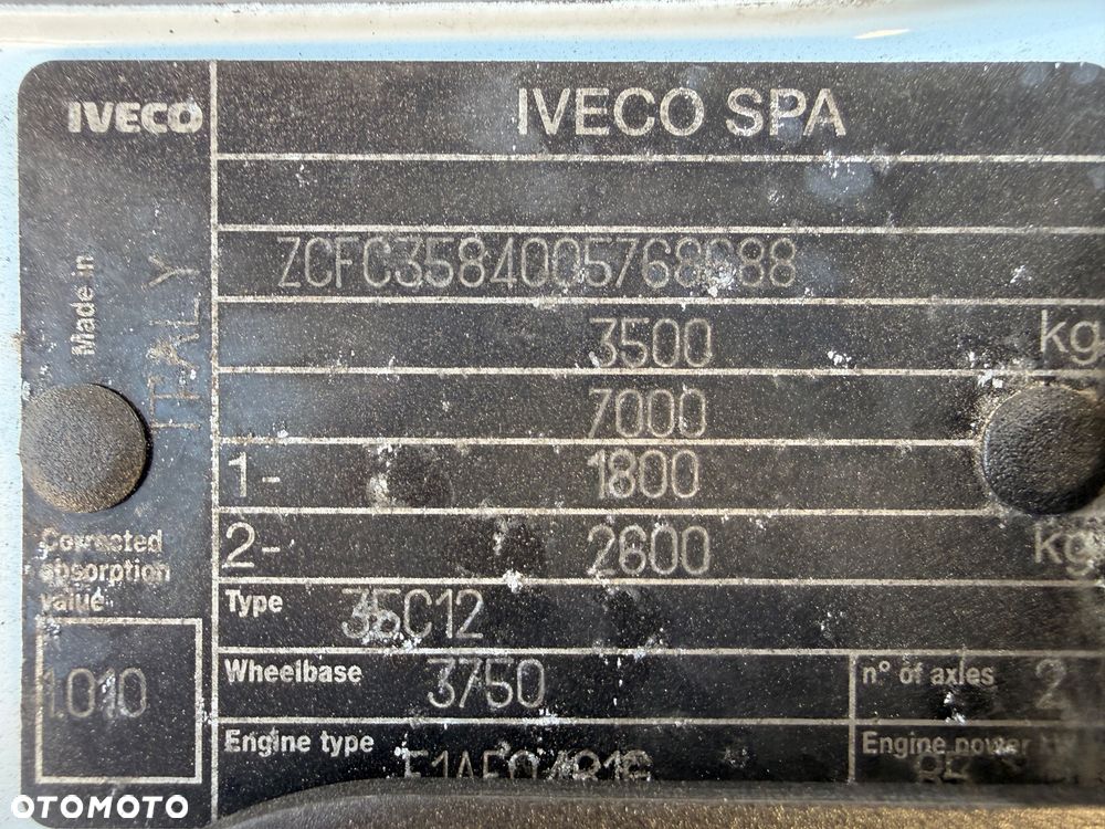 Iveco DAILY 35C12 KONTENER WINDA BLIZNIAK - 14