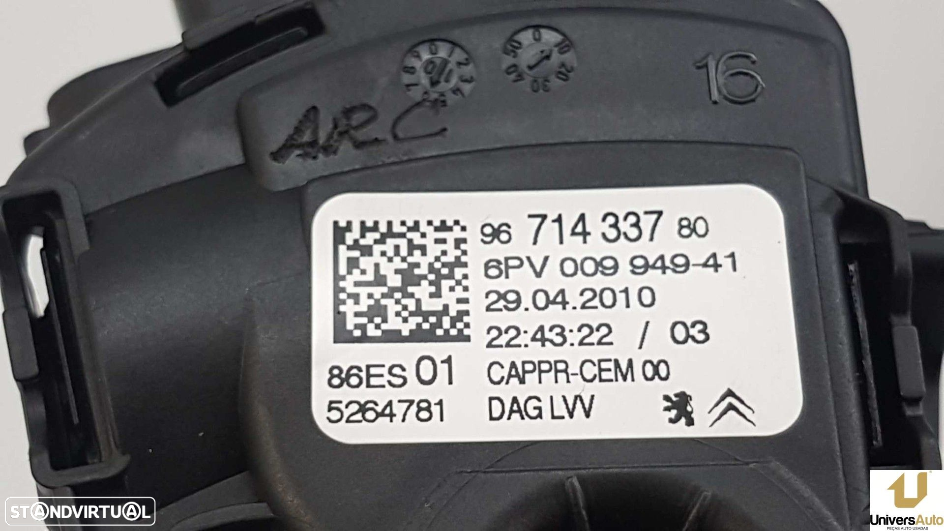 POTENCIÓMETRO PEDAL ACELERADOR PEUGEOT 308 SPORT - 6