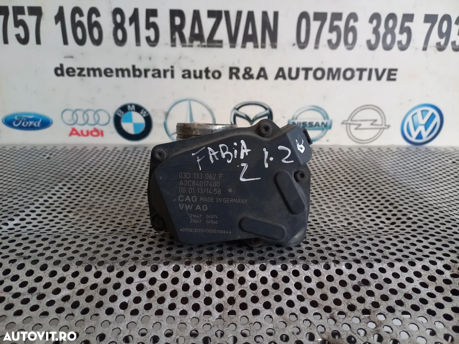 Clapeta acceleratie Vw Skoda 1.2 Benzina Motor CGP Cod 03DF Fabia 2 Polo Ibiza Up etc - Dezmembrari - 3