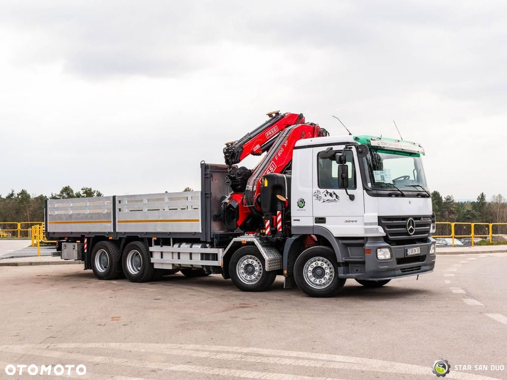 Mercedes-Benz Actros 3244 8x4 Fassi F600 HDS Żuraw Fly Jib Wciągarka - 11