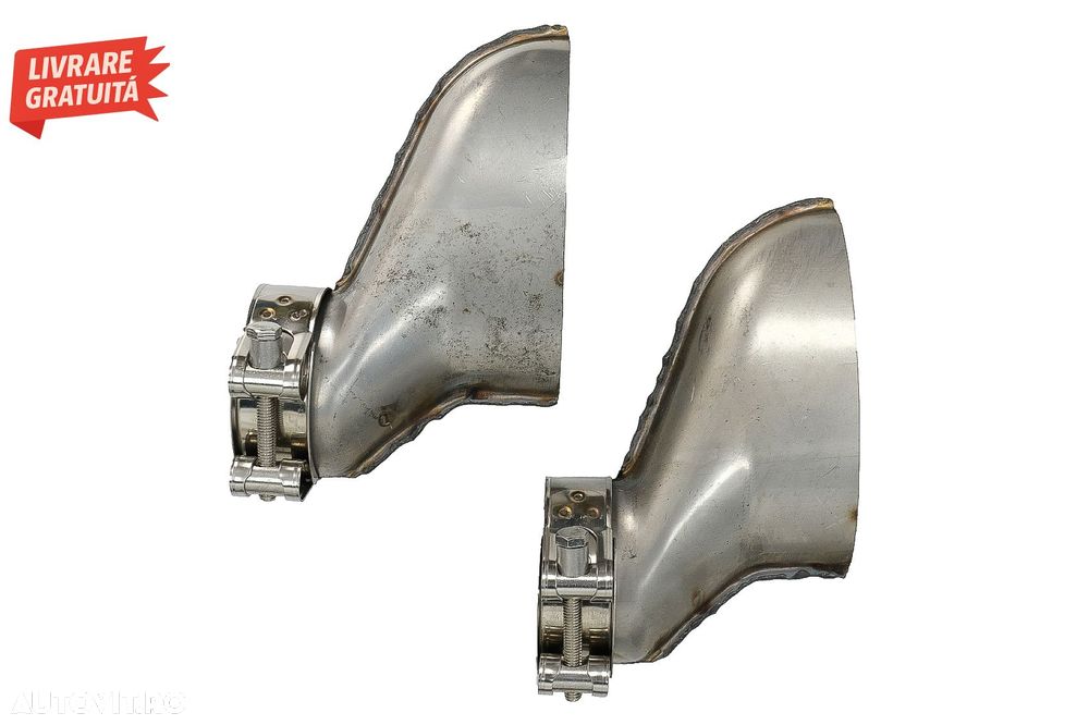 Difuzor Bara Spate si Ornamente Evacuare Audi A6 4G Facelift (2015-2018) RS6 Desig- livrare gratuita - 12