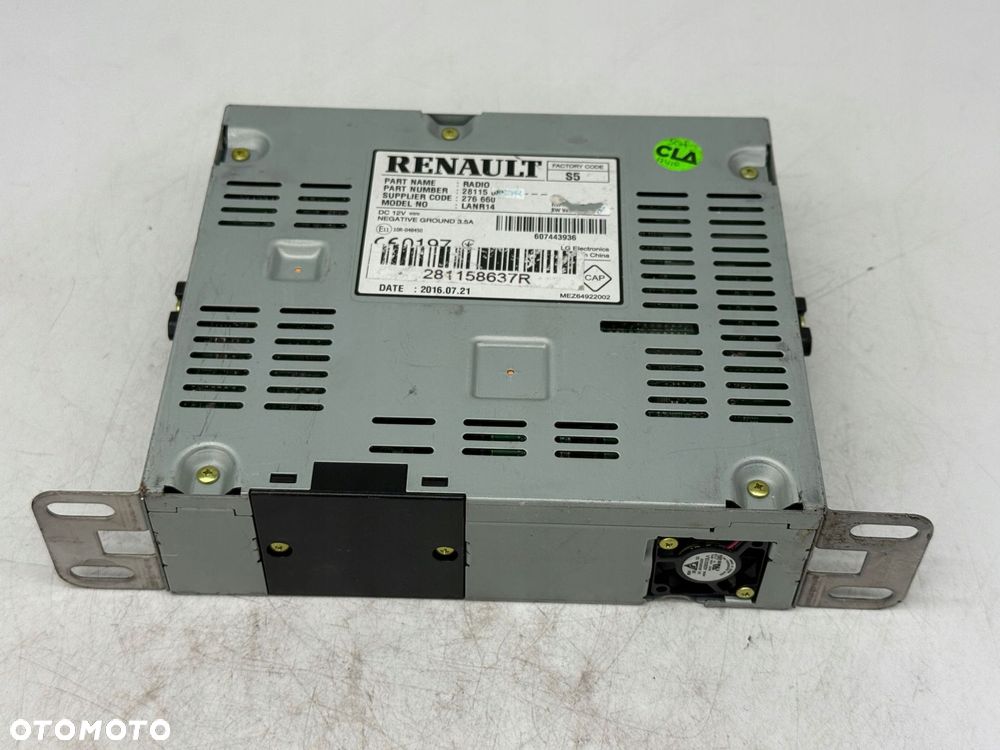 stacja multimedialna radio renault scenic iv 281158637r - 2