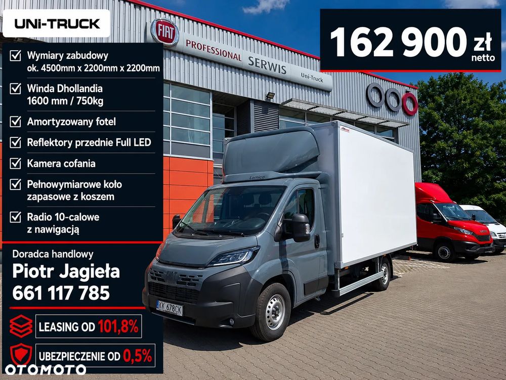 Fiat OD RĘKI , SUPER CENA , Ducato Kontener + Winda - zabudowa 9palet - 2