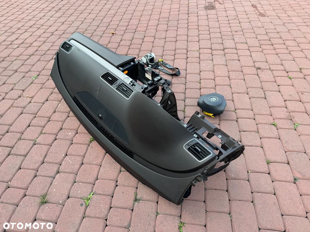 DESKA KONSOLA KOKPIT PODUSZKA PASY PASSAT B7 BRĄZOWA - 5