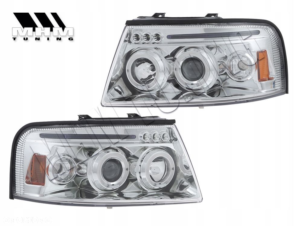 Reflektor Lampy kpl Ringi Angel Eyes Led Tuning Ford Expedition II mk 2 z24 - 1