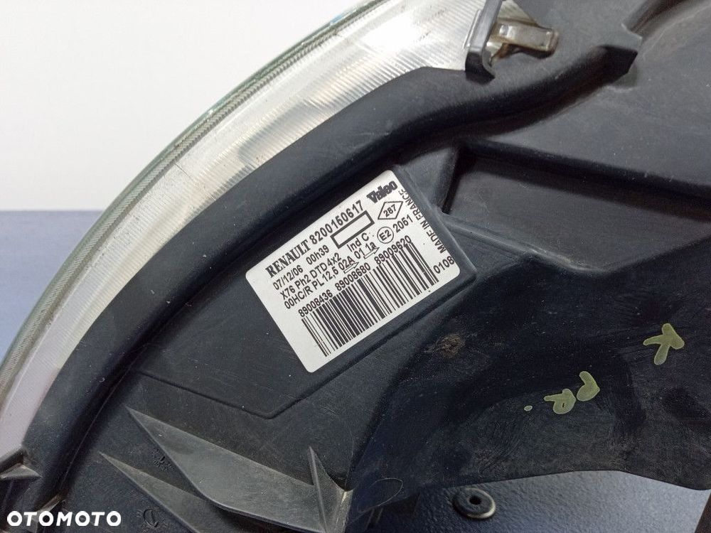 KANGOO I LIFT REFLEKTOR PRAWY LAMPA EU 8200150617 - 5