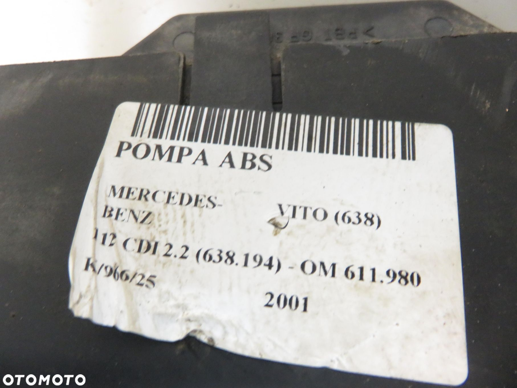 POMPA ABS MERCEDES-BENZ VITO (638) 0004461289 0265224017 0265900012 - 9