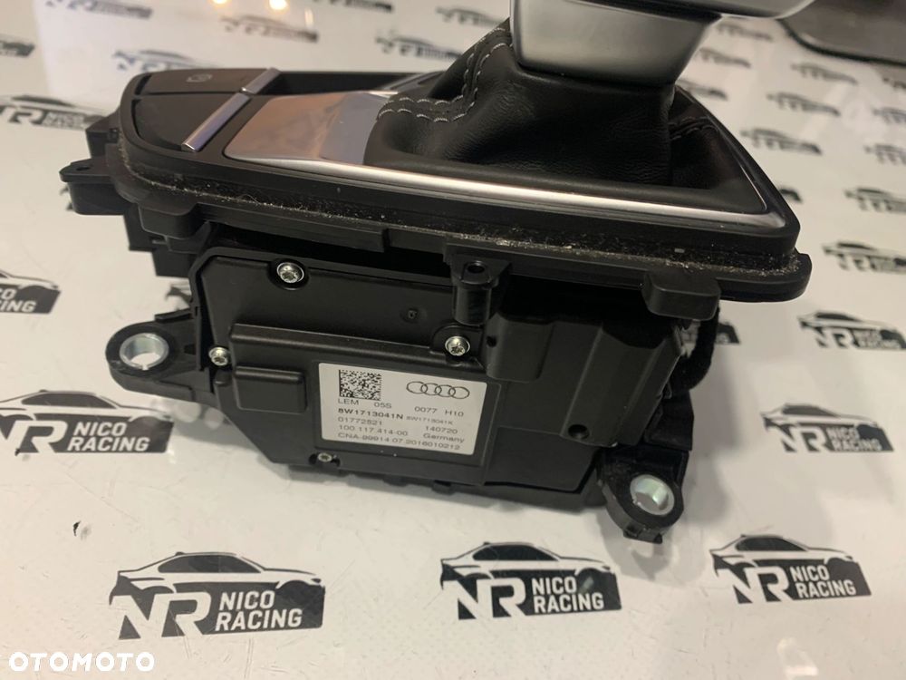 LEWAREK GAŁKA ZMIANY BIEGÓW AUDI A4 B9 SKÓRA 8W1713041N 8W1713041Q - 6