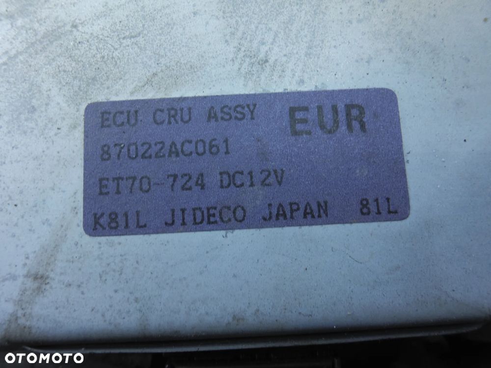 SUBARU LEGACY II 98R MODUŁ STEROWNIK ECU 87022AC061 - 2