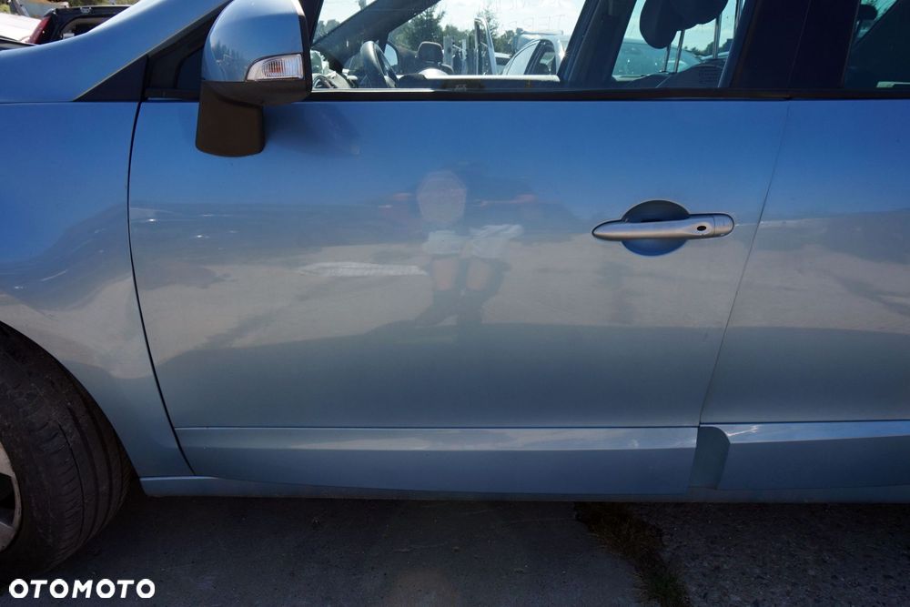 DRZWI PRZEDNIE LEWE SCENIC III PH1 TERPA  NIEBIESKI RENAULT 2009-2013 - 3