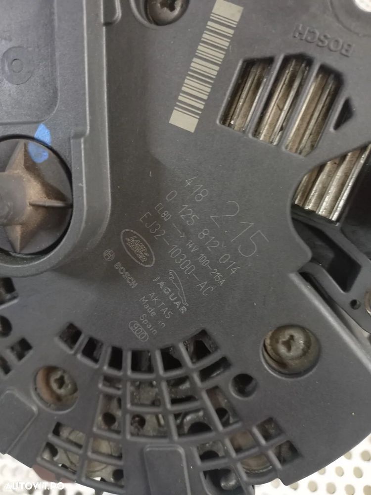 Alternator Land Rover Range Rover Evoque Freelander 2.2 Diesel Motor 224DT Cod EJ32--AC - Dezmembra - 7