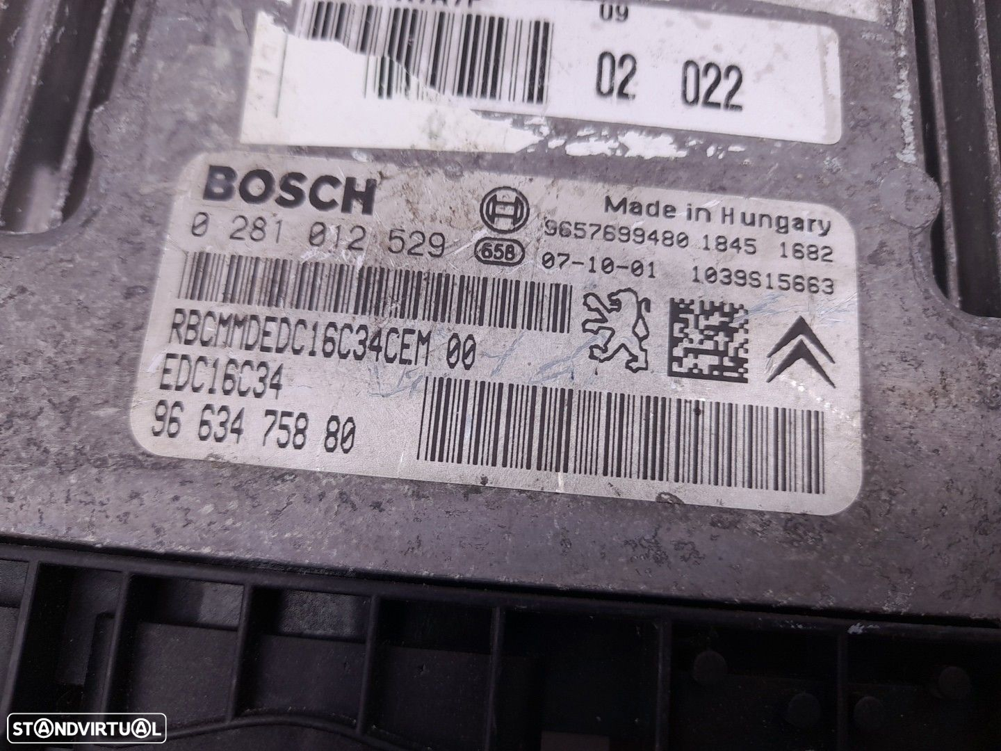 Centralina motor / ECU PEUGEOT 207 (WA_, WC_) - 3