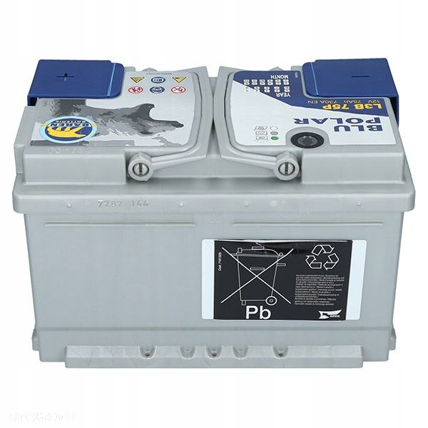 Akumulator Baren Blu Polar 12V 75Ah 730A P - 6