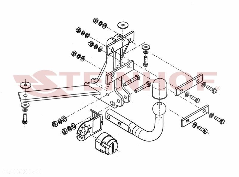 Hak holowniczy + MODUŁ 7PIN do Saab 9-3 Sedan Cabrio od 2002 do 2012 - 2