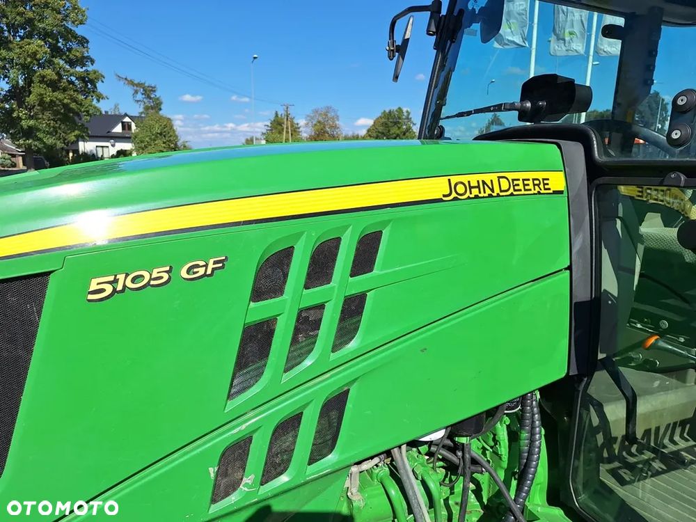 John Deere JD 5105 GF, ciągnik sadowniczy, ogrodniczy, 105 KM 4-cyl, I-szy właściciel - 11