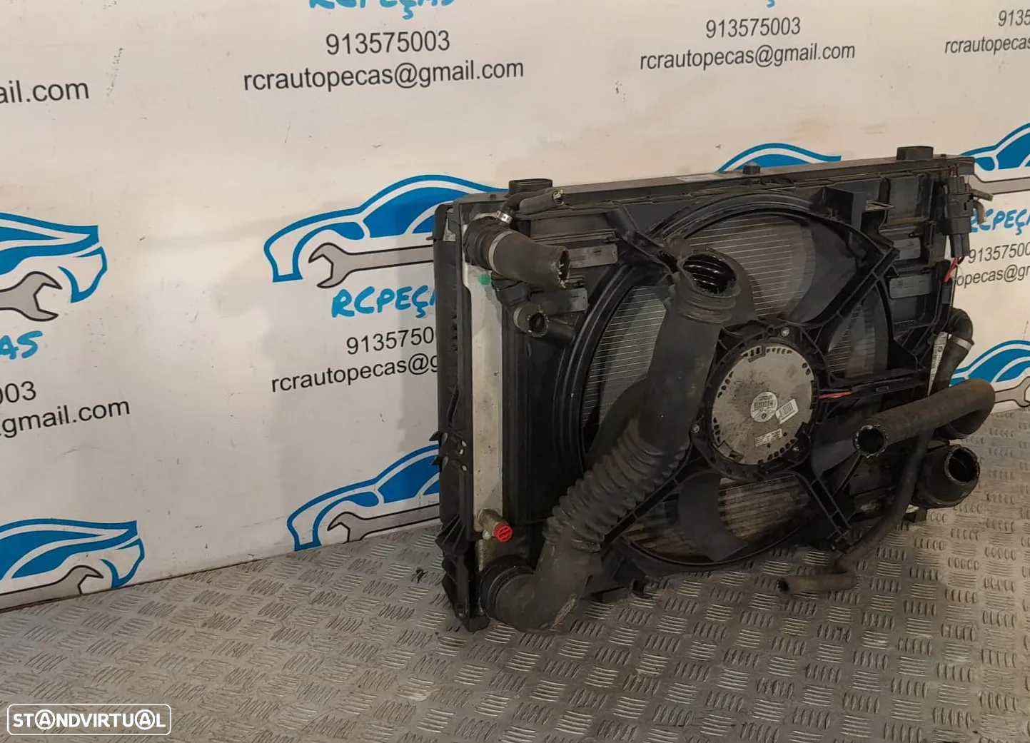 RADIADOR VENTILADOR INTERCOOLER BMW SERIE 5 E60 SEDAN CARRO 64509122827 9122827 17117795878 7795878 17517787446 7787446 17217787447 7787447 TERMOVENTILADOR - 6