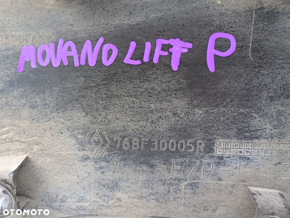 listwa boczna tylna prawa tył renault master III movano B nv400 2010-2024 768F30005R - 5
