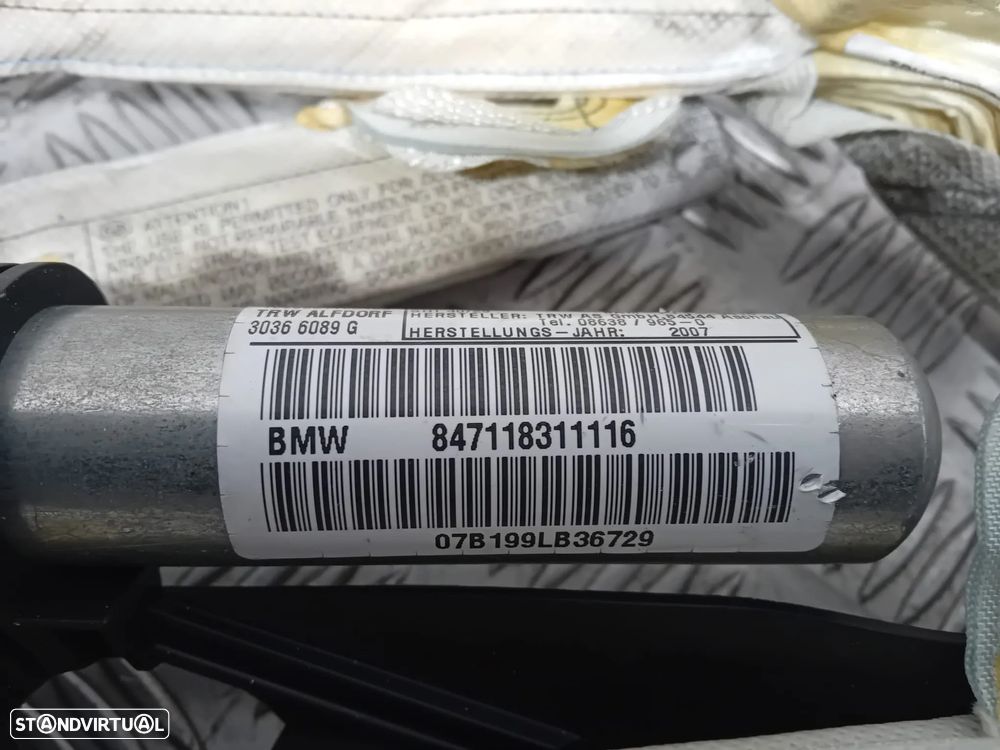 Cortina Cortinas de Airbag BMW Série 3 Coupe E92 84711831116   85711831211A Original - 3