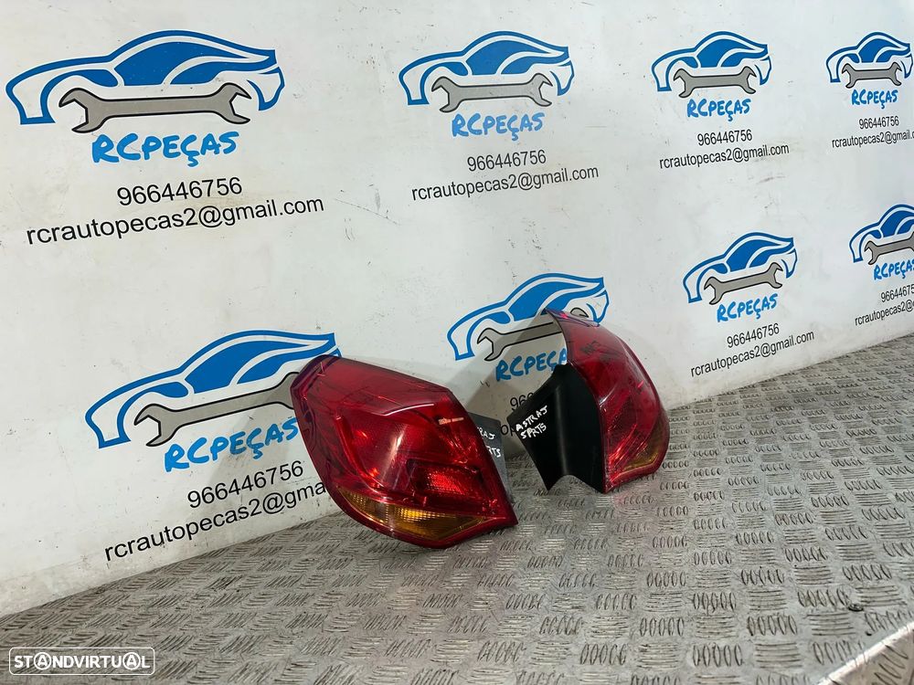 .Conjunto Farolins Led Tras Traseiro Direito Esquerdo Original GM Opel Astra J 13306460 13306459 2009 - 2015 - 3