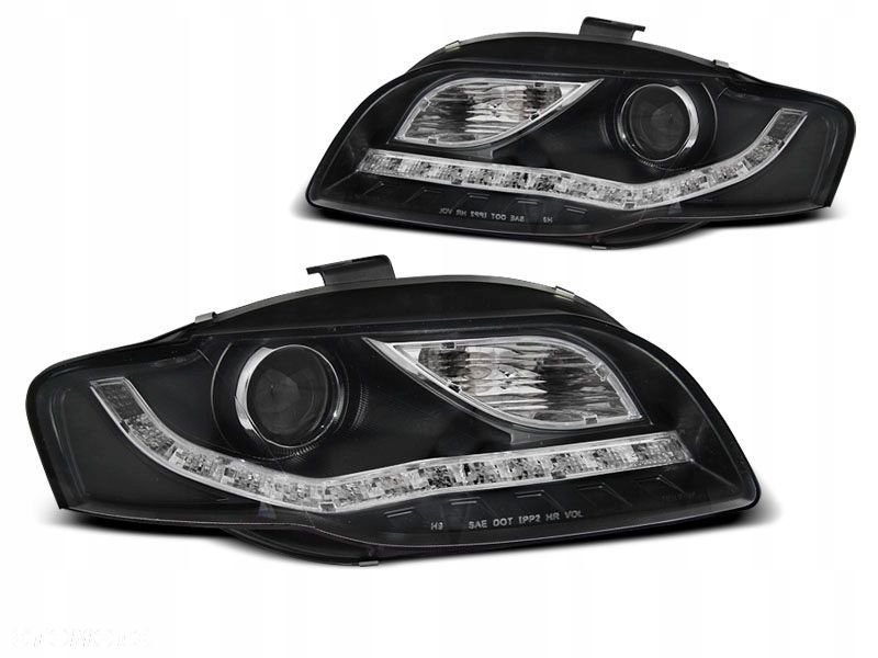 Reflektory Lampy Black Tuning Audi a4 b7 8e 2004- - 1