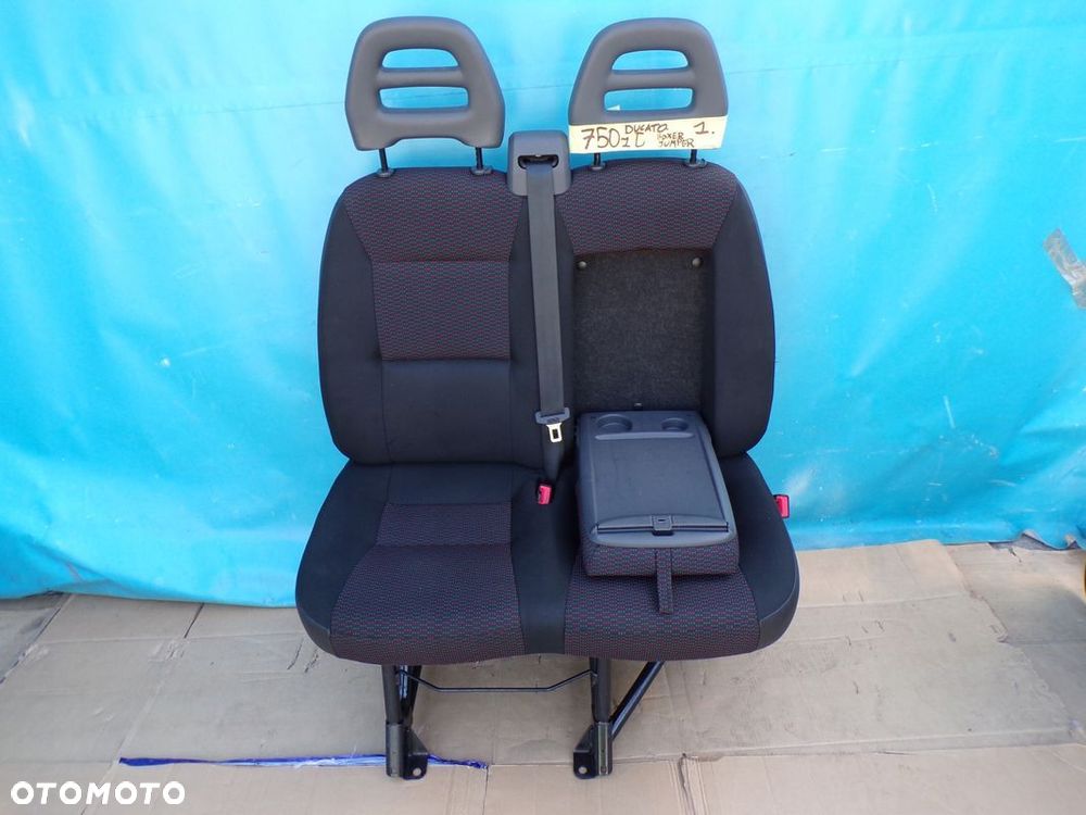 DUCATO BOXER JUMPER 2014- fotel PODWÓJNY KANAPA pasażera prawy ze STOLIKIEM - 1
