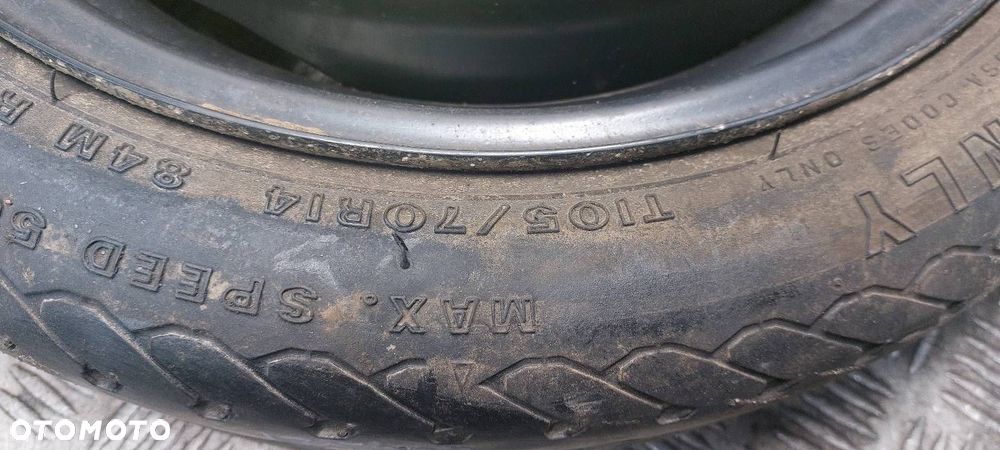KOŁO ZAPASOWE ZAPAS VW GOLF III 3.5JX14 357601025D ET45 4X100 105/70R14 - 4