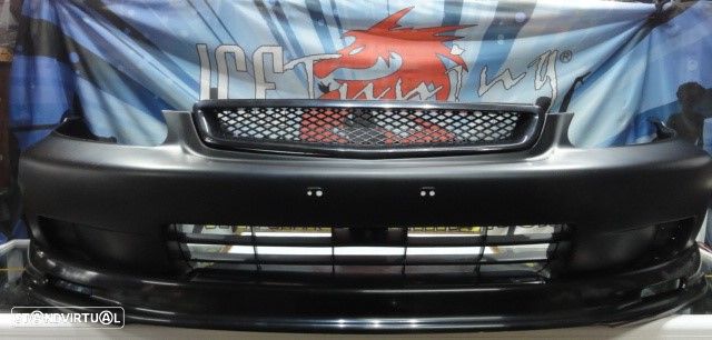 Para-choques frontal honda civic 1999-2001 2 / 3 / 4 portas em plástico ABS - 29