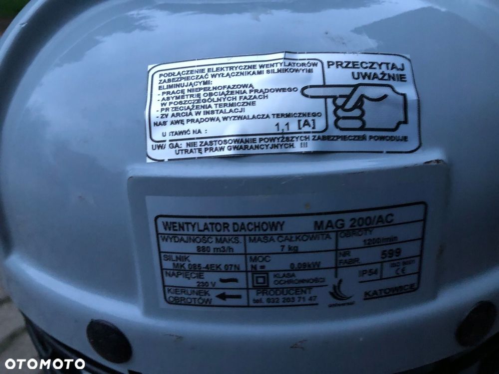 Uniwersal Hybrydowy Wentylator Dachowy Mag-200/Ac - 3