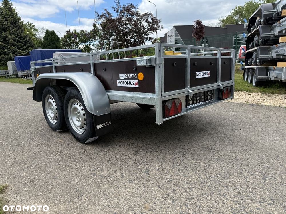 Inny Przyczepa VESTA LIGHT TANDEM 25WDA 251x135x37 cm 2 osie DMC 750 kg  spawana rama Siemianowice Śląskie WYPRZEDAŻ - 5