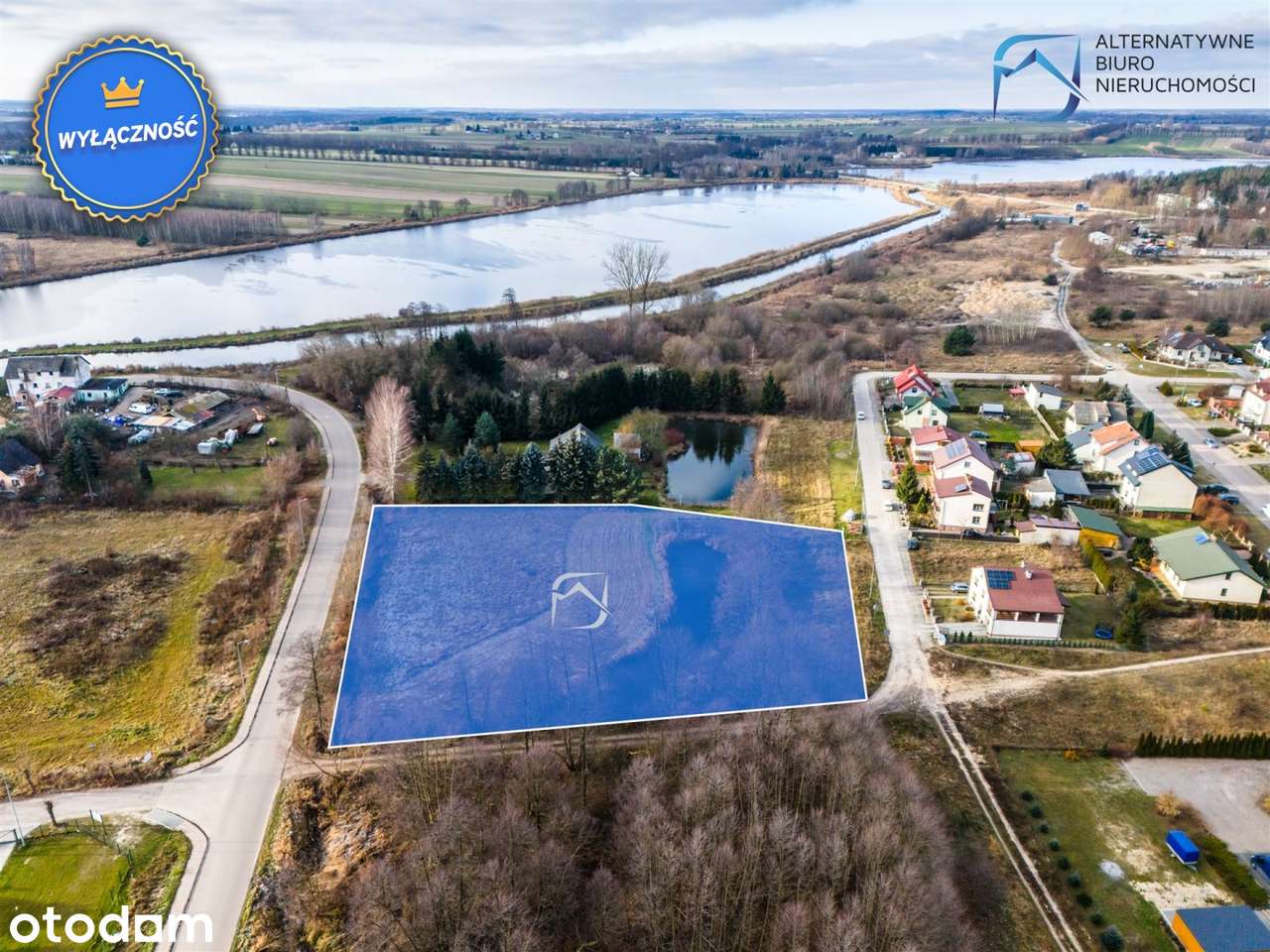 Piękna działka budowlano-usługowa ze stawem-Kock - Pełny obrazek: 2/10