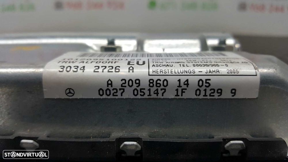 AIRBAG PORTA DIANTEIRA DIREITA MERCEDES CLASE CLK (W209) COUPE 220 CDI (209.308) - 2