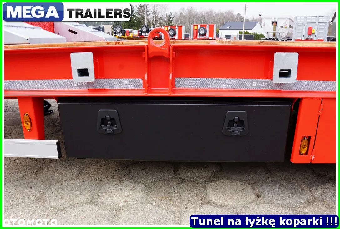 Mega Nisko podłoga 4 osie,  dł. 9,50 m, TUNEL na RAMIĘ KOPARKI !!! - 23