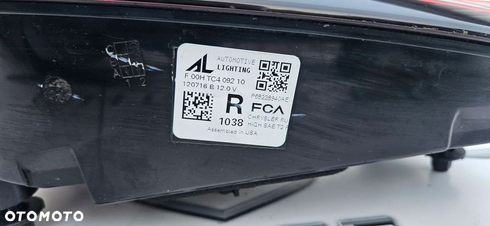 Chrysler Pacifica 2016- Lampa tył prawy Lampa tylna prawa Lampa tył lewy Lampa tylna lewa P68228940AE P68228941AE  ORYGINAŁ IDEALNE LED - 20