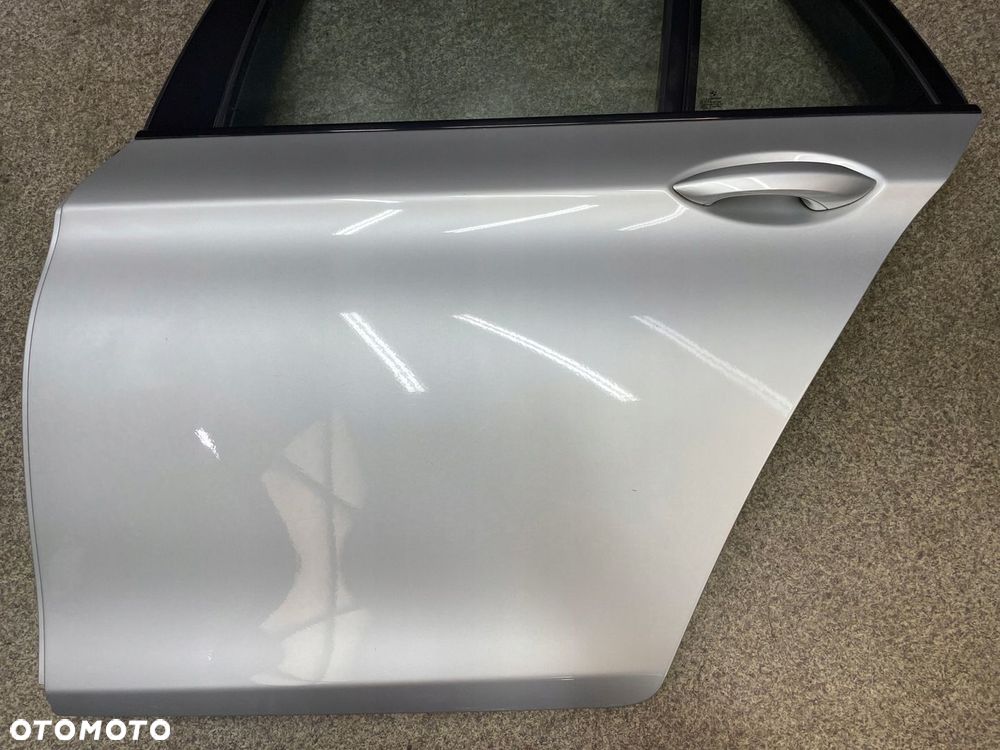 Drzwi szyba klamka lewy tyl BMW F11 kombi 354 srebrne 150 umAl ładne - 10