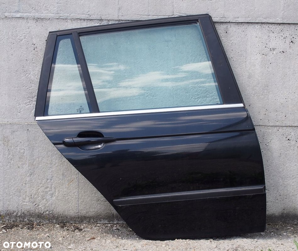 DRZWI PRAWE TYŁ TYLNE BMW E46 KOMBI TOURING CZARNE BLACK SAPPHIRE METALLIC - 2