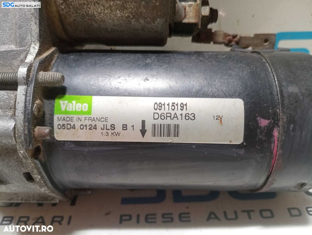Electromotor cu 10 Dinti Cutie Manuala in 5 Trepte Opel Astra G 1.2 1.4 1.6 1998 - 2004 Cod 09115191 D6RA163 [M5956] - 6