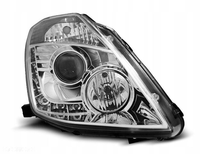 LAMPY NISSAN 350Z 350 Z 03-05 BLACK LED CHROME - 1