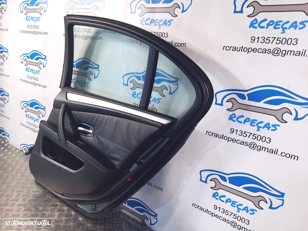 PORTA PORTAS TRASEIRA TRÁS DIREITA 41527202342 7202342 BMW SERIE 5 E60 SEDAN CARRO FECHO ELEVADOR MOTOR PUXADOR VIDRO - 6