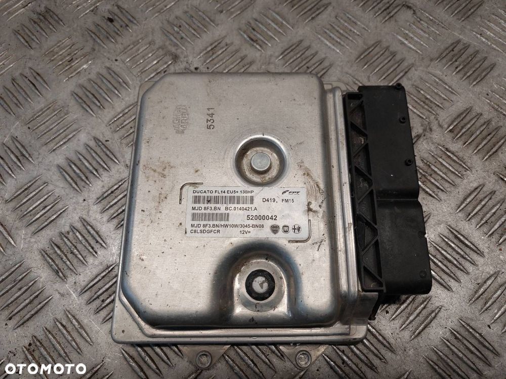 KOMPUTER STEROWNIK SILNIKA FIAT DUCATO III LIFT 2.3 MJD8F3BN 52000042 - 1