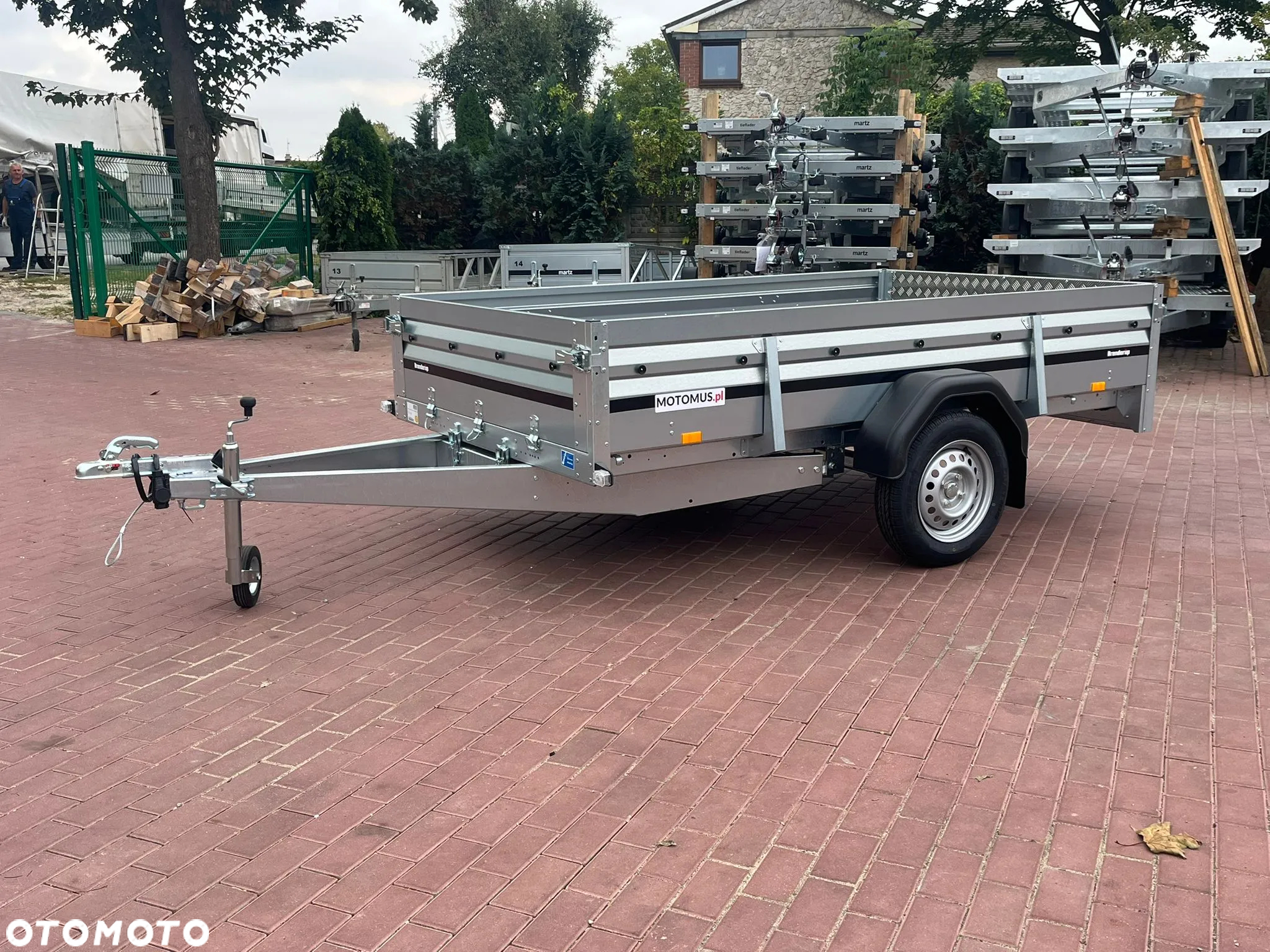 Brenderup Przyczepa Brenderup 2260WSUB 258x153x40cm WYSOKA BURTA DMC 750kg 1 osiowa uchylna quad traktorek atv multitransporter - 10