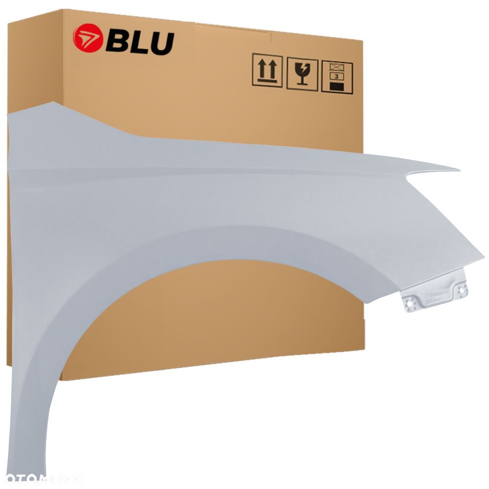 BLU Błotnik Skoda Fabia III 3 NJ3 LA7W Prawy Srebrny 2014-2018 przód ocynk ReflexSilber - 1
