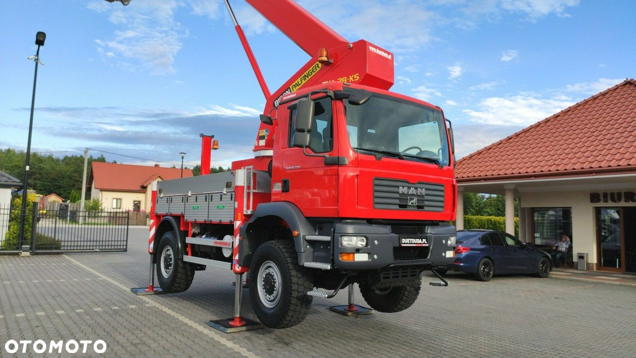MAN TGM 18.280 4x4 Zwyżka Bison Palfinger TKA 28 Podnośnik Koszowy - 32