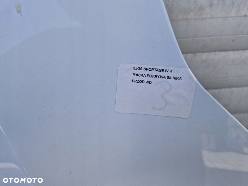 KIA SPORTAGE IV 4 MASKA POKRYWA SILNIKA PRZÓD WD - 2