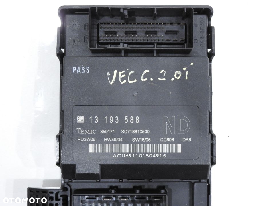 MODUŁ KOMFORTU OPEL VECTRA C 2.0 T LIFT 13193588 - 3
