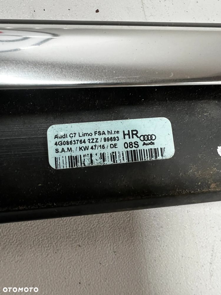 AUDI A6 C7 LISTWA ZGARNIAJĄCA LEWY TYŁ 4G0863764 CHROM - 2