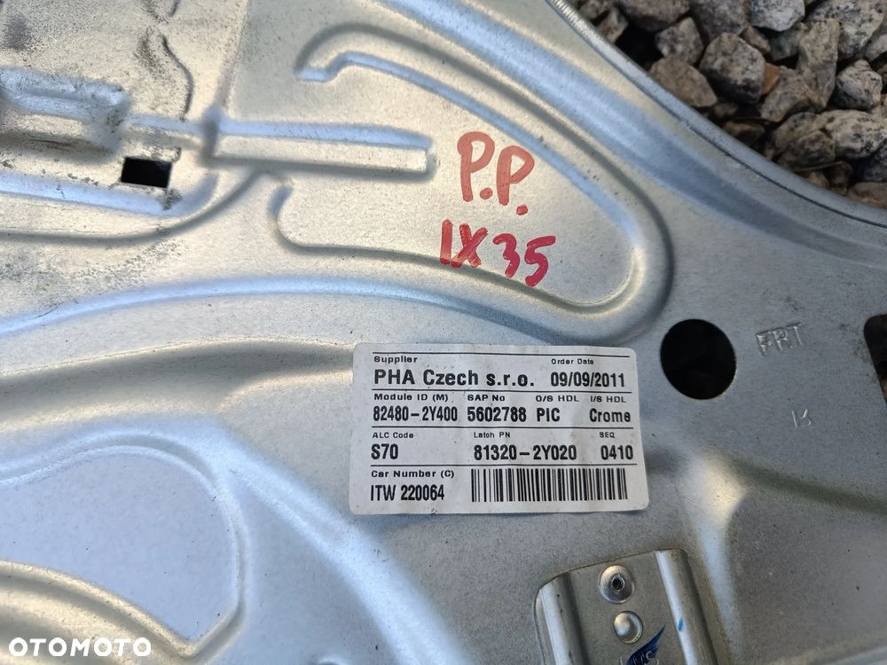 HYUNDAI IX35 MECHANIZM PODNOŚNIK SZYBY LEWY PRAWY PRZÓD PRZEDNI TYLNY TYŁ - 6